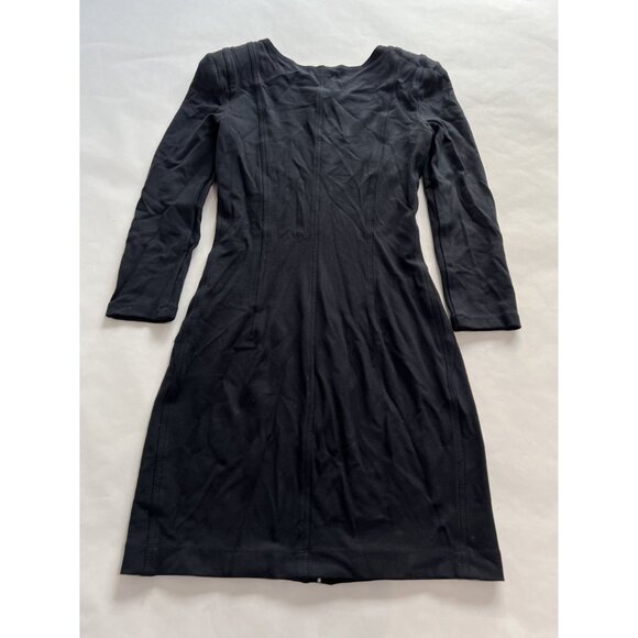 Theory Susan Classical Front Dress in Navy Blue - Picture 3 of 4